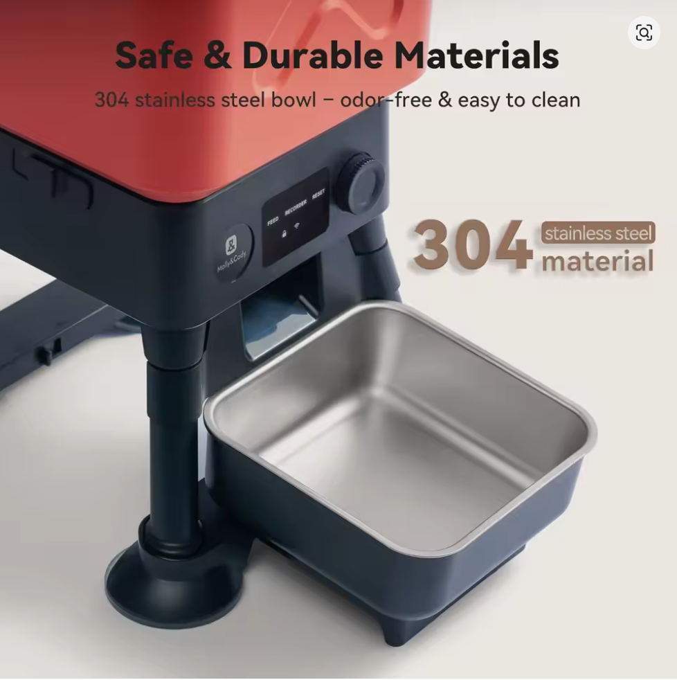 Nuvet™Smart Automatic Dog Feeder – 14L WiFi App-Controlled Food Dispenser