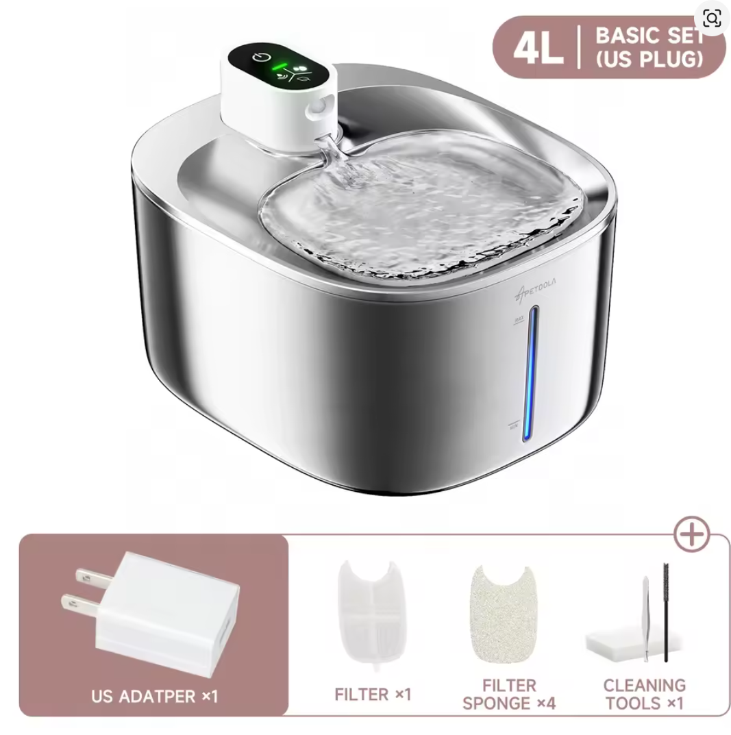 Automatic Cat Water Fountain with Motion Sensor