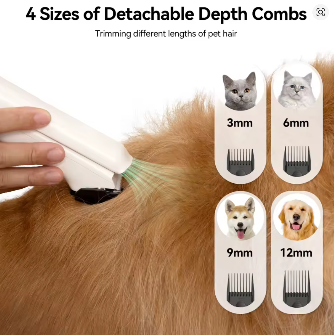 Nuvet™ P1 Pet Grooming Vacuum & Dryer – 5-in-1 Dog & Cat Kit