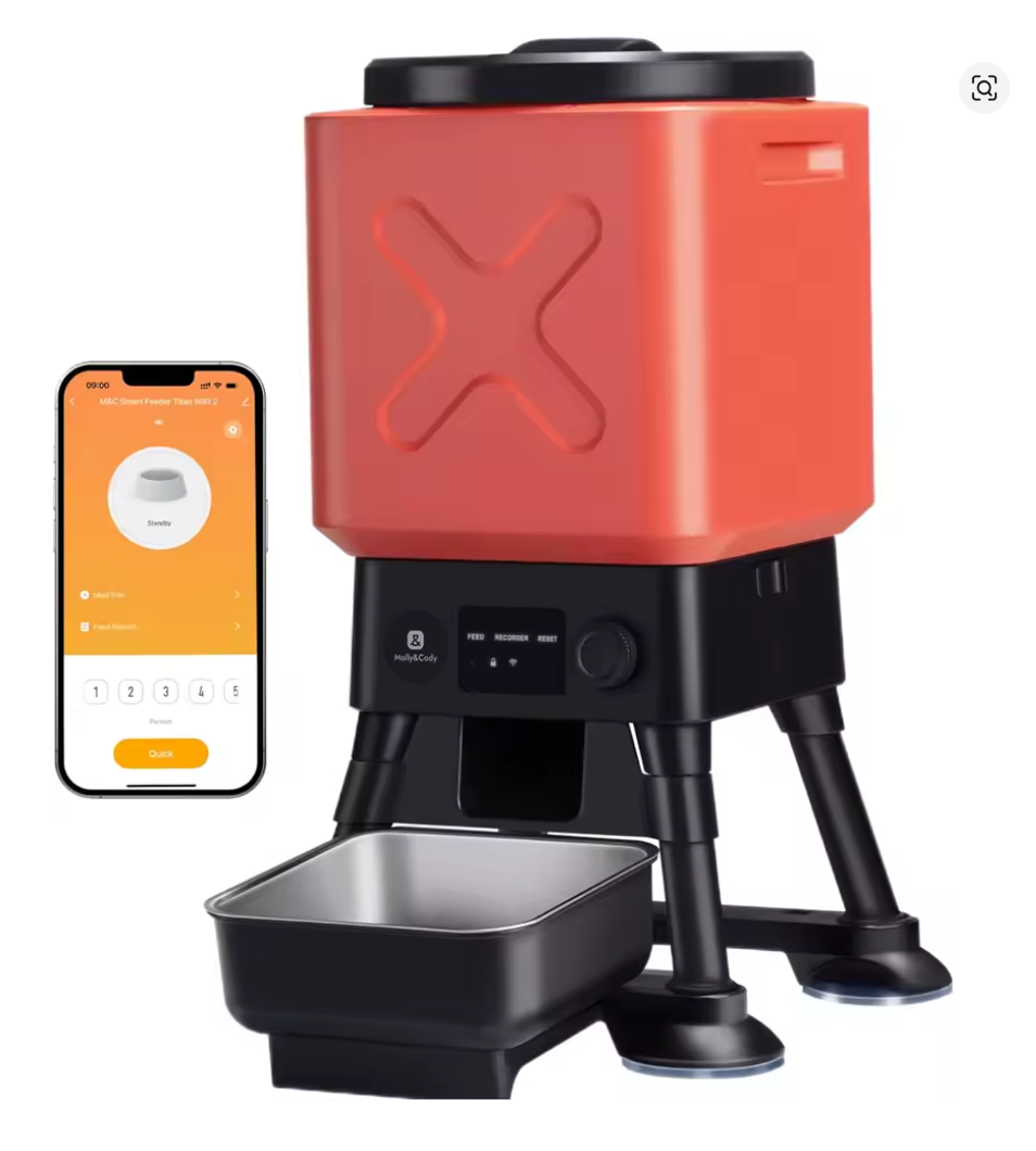 Nuvet™Smart Automatic Dog Feeder – 14L WiFi App-Controlled Food Dispenser