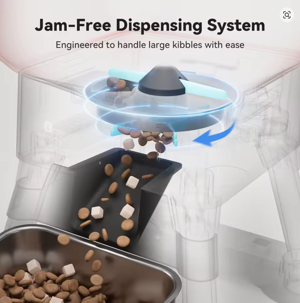 Nuvet™Smart Automatic Dog Feeder – 14L WiFi App-Controlled Food Dispenser