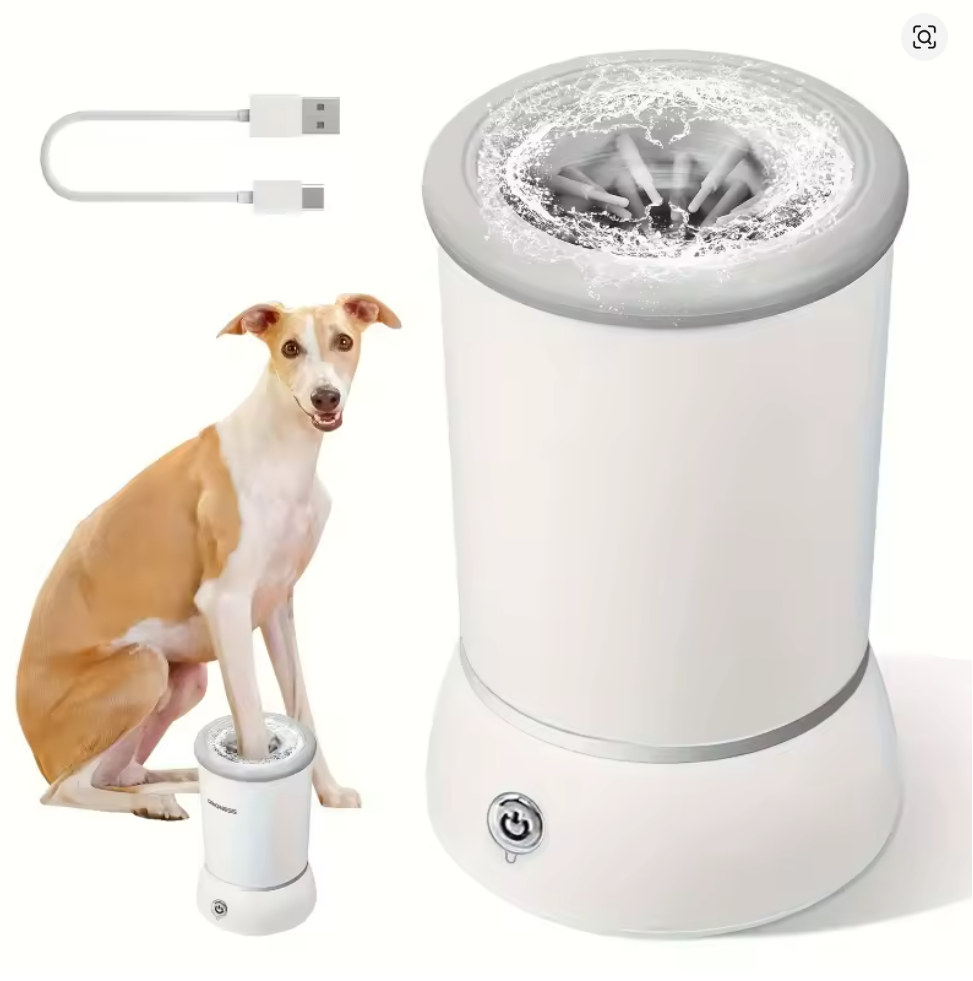 Nuvet™Automatic Pet Paw Cleaner – Electric Dog & Cat Paw Washer