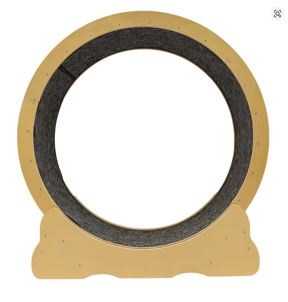 Nuvet™Wooden Cat Exercise Wheel – Quiet Indoor Running Treadmill