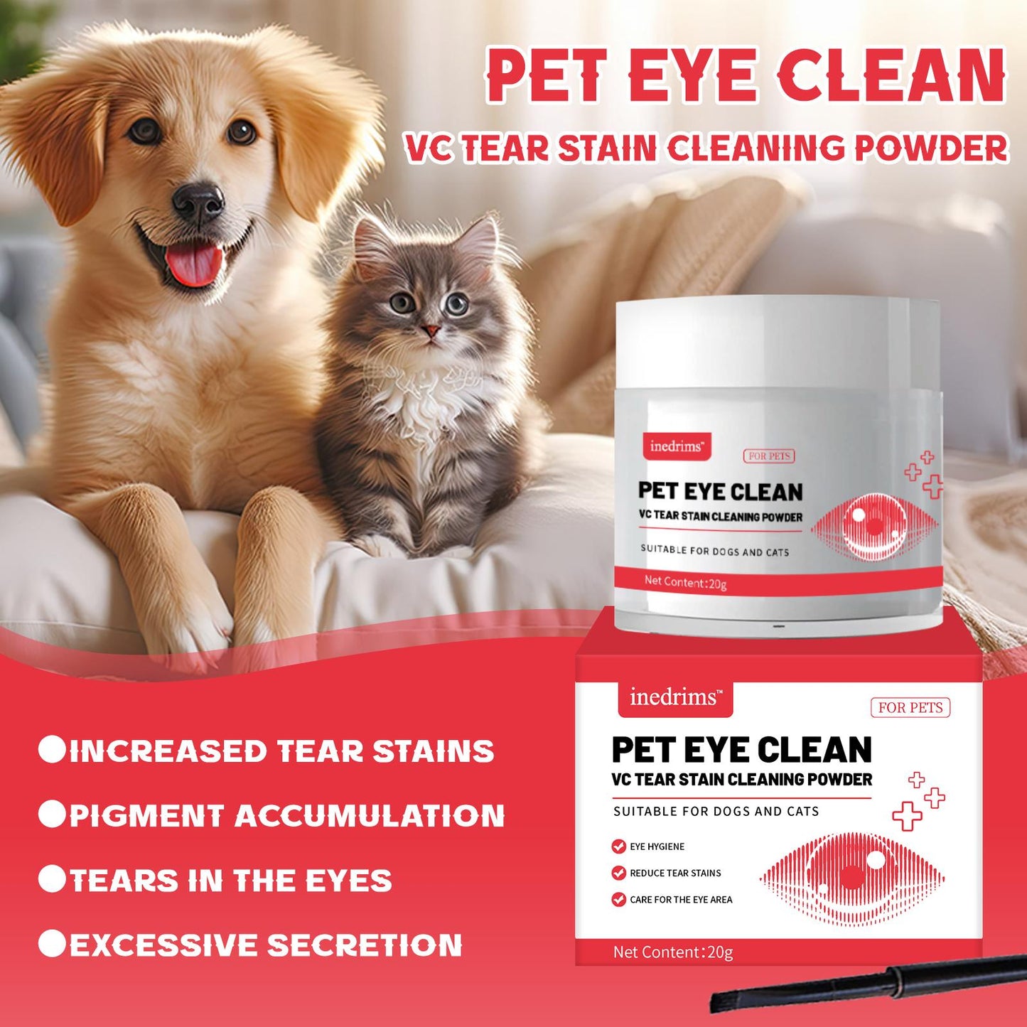 Natural Tear Stain Remover for Pets
