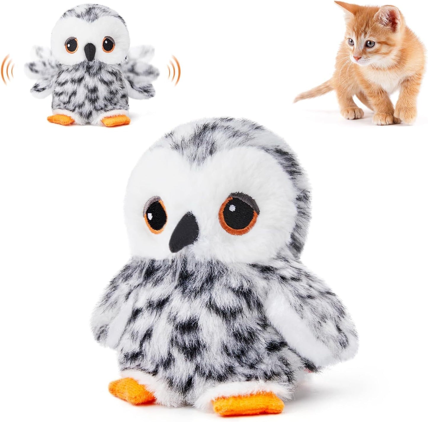 Interactive Flapping Bird Toy for Indoor Cats – USB Rechargeable