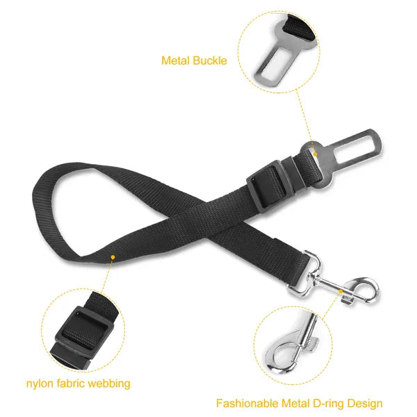 2-Pack Adjustable Dog Car Seat Belt