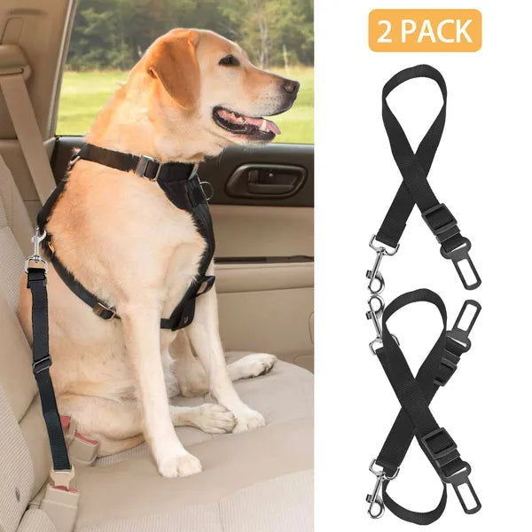 2-Pack Adjustable Dog Car Seat Belt