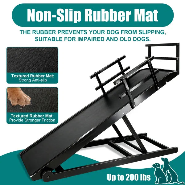 Folding Dog Ramp with Anti-Slip Surface – For Couch, Bed & Car