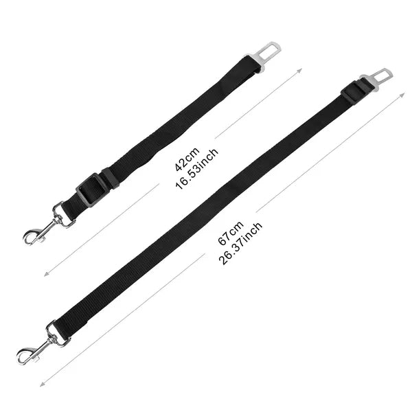 2-Pack Adjustable Dog Car Seat Belt