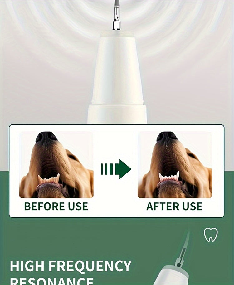 Nuvet™ Pet Teeth Cleaning Kit with LED Light – 5 Modes Dog Toothbrush for Plaque & Tartar Removal